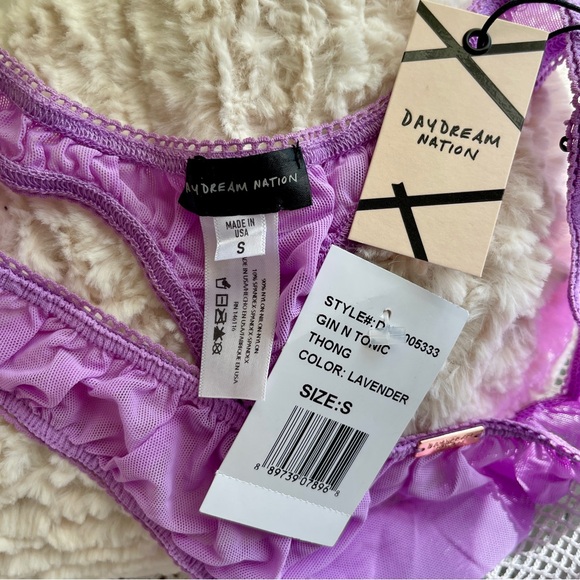 💜 Daydream Nation Purple LA Gin N Tonic Brazilian Cut Bikini Panty Panties NWT - Picture 8 of 9